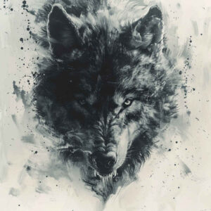 symbolic-meaning-wolf-tattoo – tattoo design ideas free ai generated – neotraditional-enhanced-color – for-wrist-side – Gallery: wolves-inkby-ai