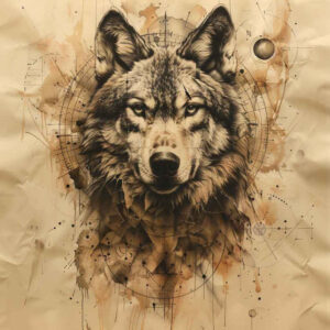 symbolic-meaning-wolf-tattoo – tattoo design ideas free ai generated – realism-light-play – for-wrist-side – Gallery: wolves-inkby-ai