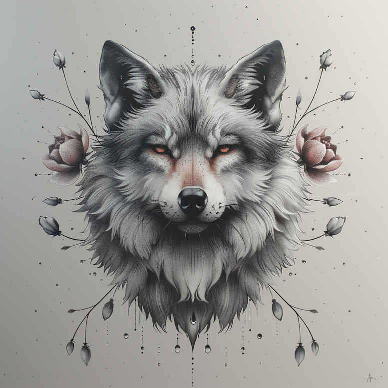 symbolic-meaning-wolf-tattoo – tattoo design ideas free ai generated – realism-natural-luminosity – for-wrist – Gallery: wolves-inkby-ai