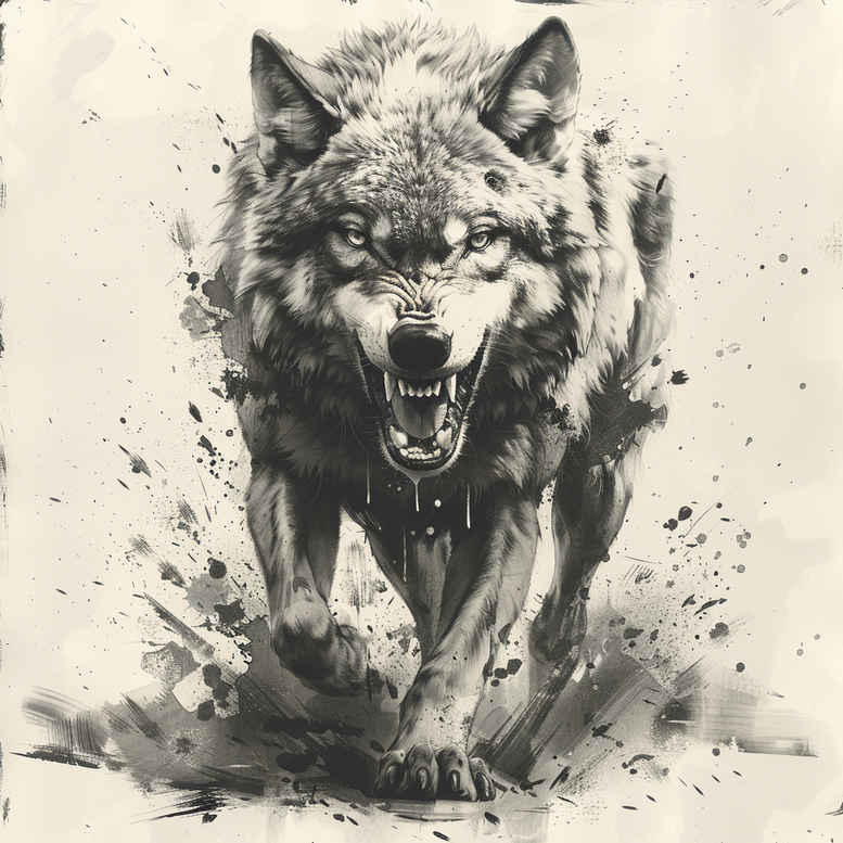 wolves tattoo design ideas gradient fills alpha energy for palm
