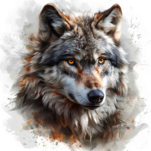 wolves tattoo design ideas artistic shading cold gaze for upper back