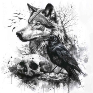 wolves tattoo design ideas spectral hues deep forest mark stands for strength