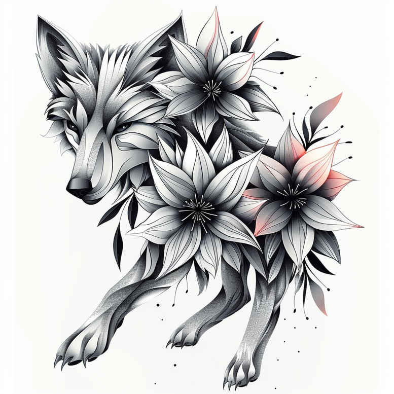 wolves tattoo design ideas bokeh deep forest mark symbol of endurance