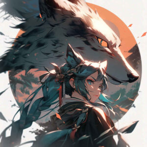 wolves tattoo design ideas artistic contrast fang bearer for knee