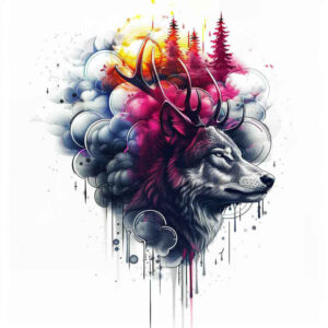 wolves tattoo design ideas real-life shading fang bearer for nape