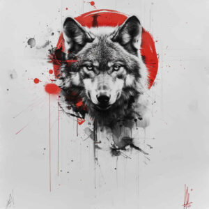 wolves tattoo design ideas ethereal textures fang bearer for upper chest