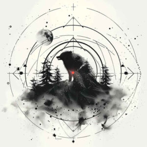 wolves tattoo design ideas vibrant palette fierce loyalty for back shoulder