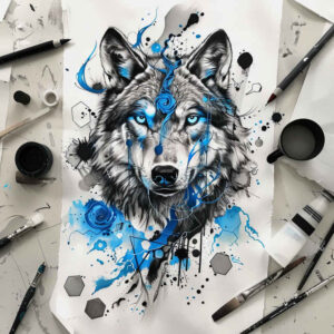 wolves tattoo design ideas rich blacks forest spirit for upper chest