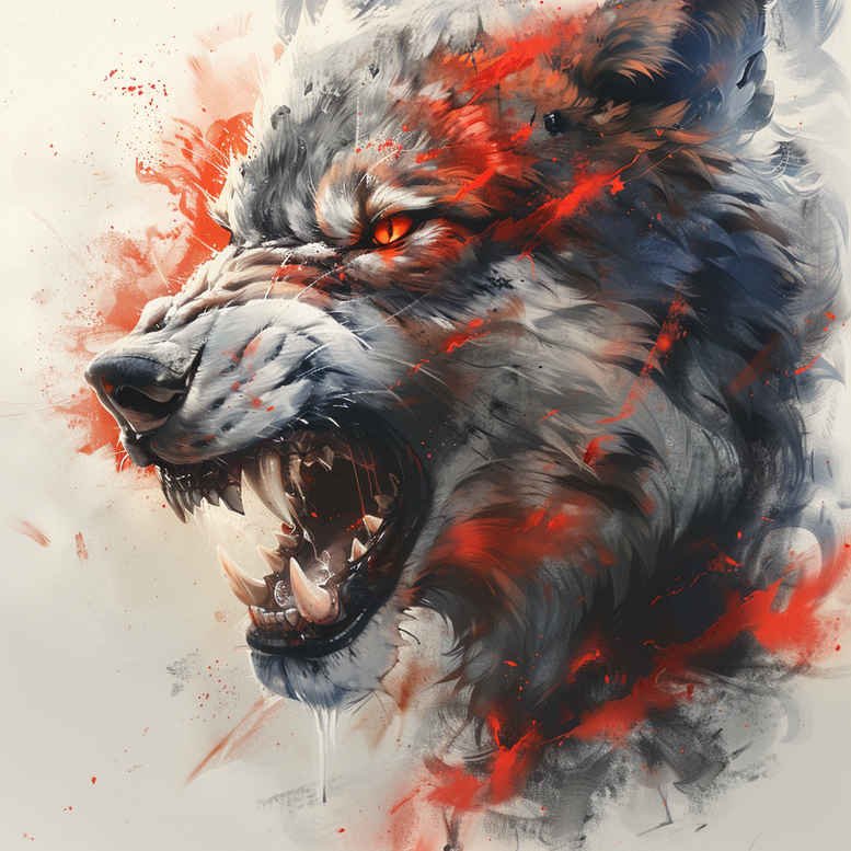 wolves tattoo design ideas strong contrast forest spirit symbolising determination