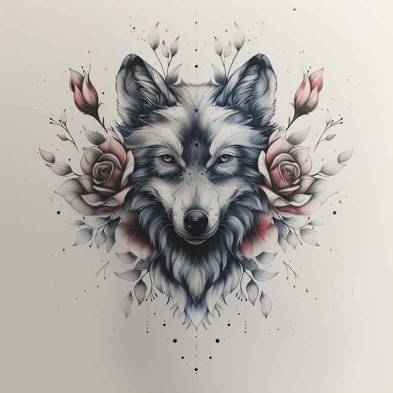 wolves tattoo design ideas Realism real shadows lone hunter endurance and power