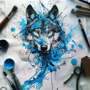 wolves tattoo design ideas dynamic composition lone hunter meaning strength