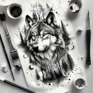 wolves tattoo design ideas modern classic lone hunter resilience and power