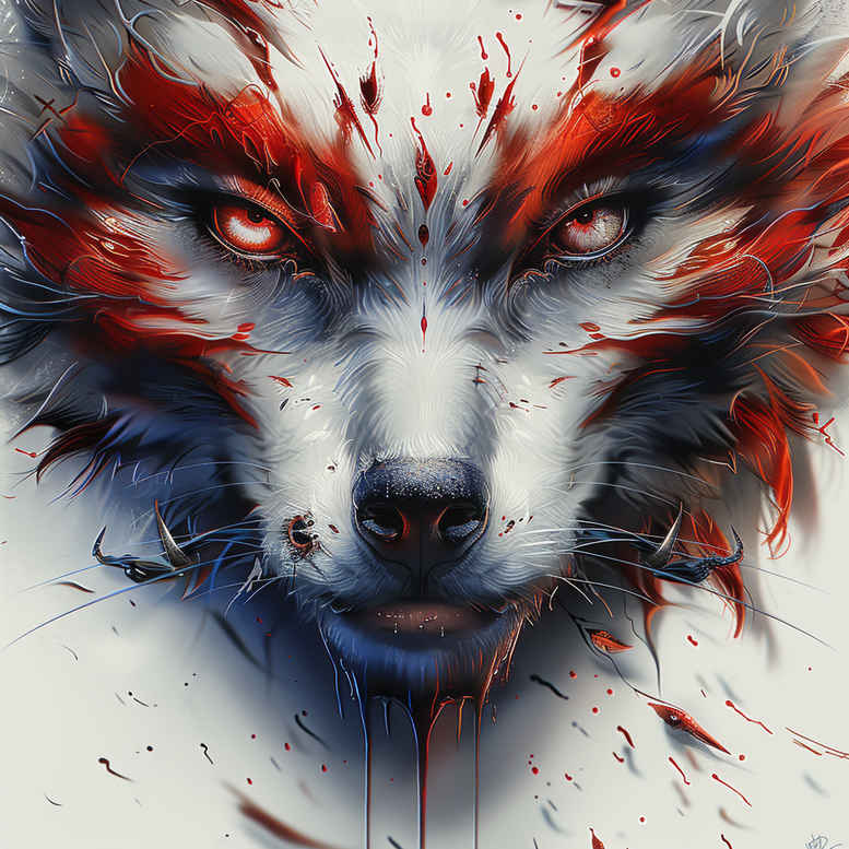 wolves tattoo design ideas Surrealism enigmatic light lone hunter symbol of courage
