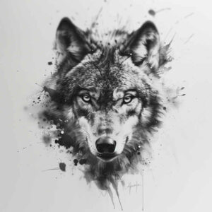 wolves tattoo design ideas clear lines moon howler embodying endurance
