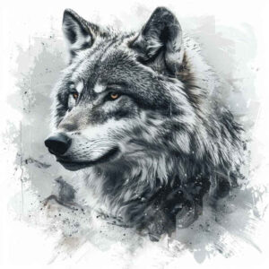 wolves tattoo design ideas photo-realistic moonlit watcher for stomach