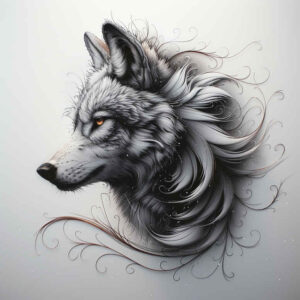 wolves tattoo design ideas Realism depth of field moonlit watcher meaning strength