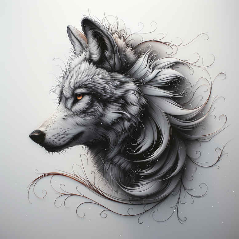 wolves tattoo design ideas Realism depth of field moonlit watcher meaning strength