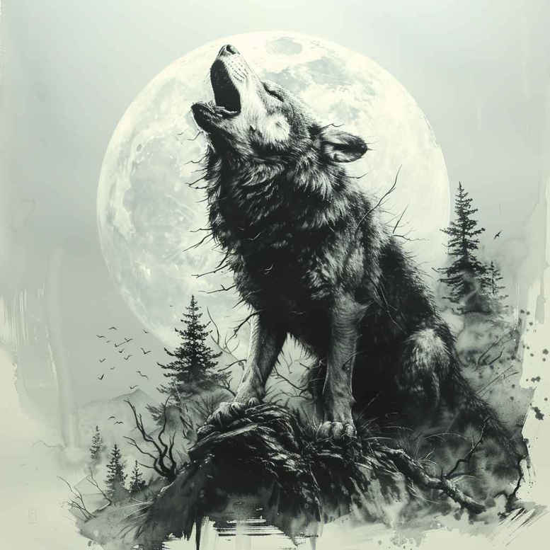 wolves tattoo design ideas form fidelity moonlit watcher represents perseverance