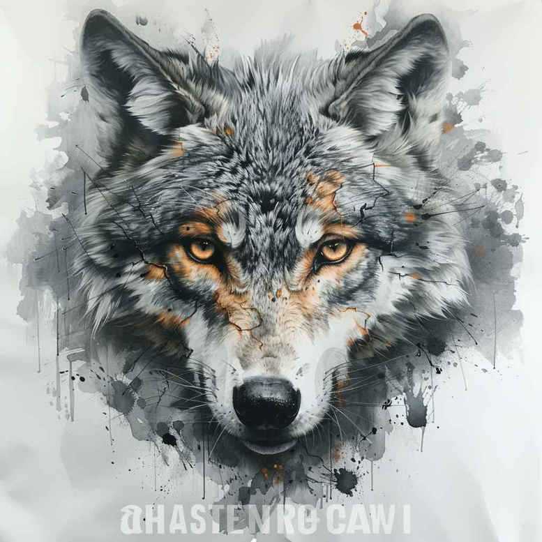 wolves tattoo design ideas Realism soft focus nature\'s ghost shows resilience