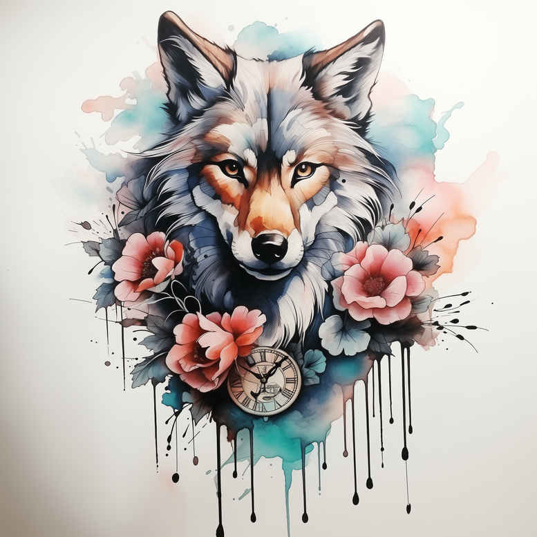 wolves tattoo design ideas bokeh night stalker for neck
