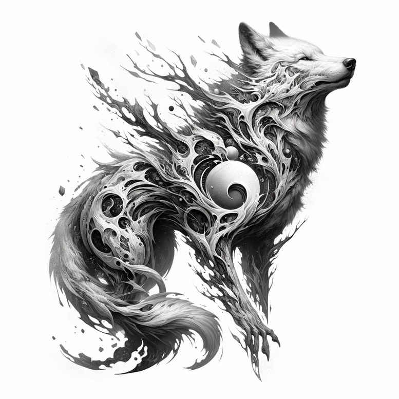 wolves tattoo design ideas bold outline pack leader for neck