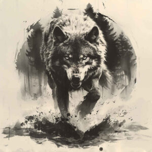 wolves tattoo design ideas dynamic shapes primal instinct represents endurance