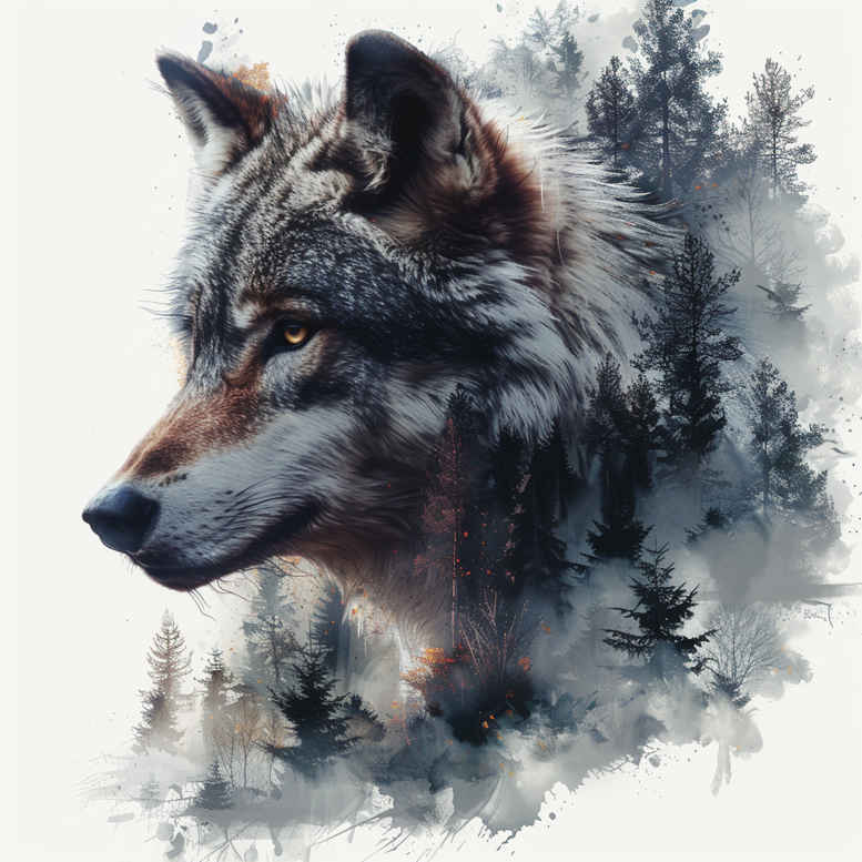 wolves tattoo design ideas defined outlines primal instinct symbolising determination