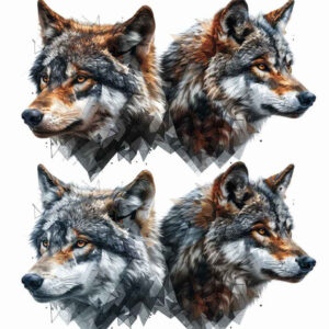 wolves tattoo design ideas Surrealism unreal rugged survival for elbow