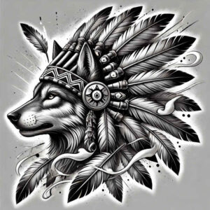 wolves tattoo design ideas glowing rugged survival for ribs