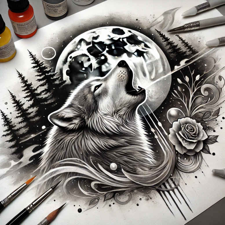 wolves tattoo design ideas artistic flair rugged survival for upper back