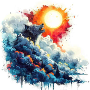 wolves tattoo design ideas elaborate rugged survival for upper thigh