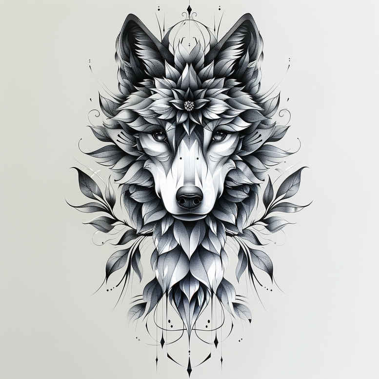 wolves tattoo design ideas enigmatic aura sharp senses for collarbone