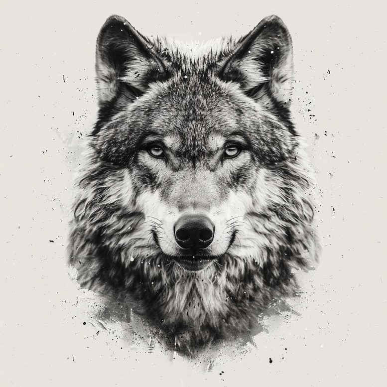 wolves tattoo design ideas Surrealism juxtaposition sharp senses for outer arm