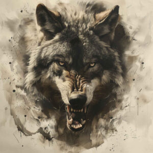 wolves tattoo design ideas bright color sharp senses meaning resilience