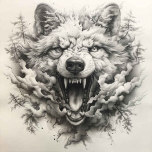 wolves tattoo design ideas cinematic sharp senses stands for resilience