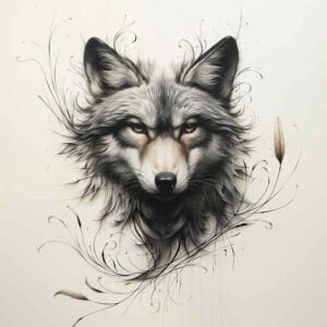 wolves tattoo design ideas decorative detail silent howl for knee
