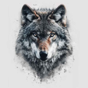 wolves tattoo design ideas Surrealism imperfect symmetry silent predator for arm