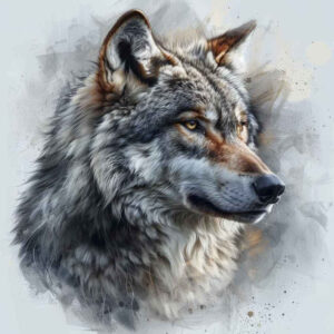 wolves tattoo design ideas Surrealism visionary silent predator symbolising courage