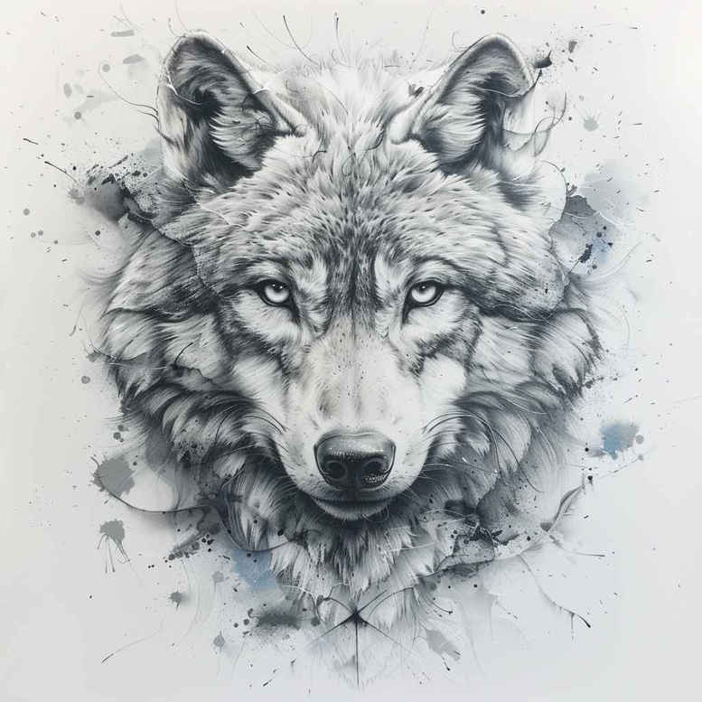 wolves tattoo design ideas vivid hues spirit of the wild for palm