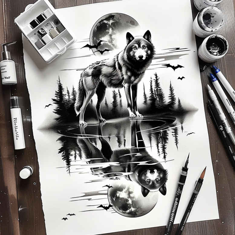 wolves tattoo design ideas vivid hallucination twilight eyes for inner arm