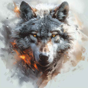 wolves tattoo design ideas contrasting colors twilight eyes represents perseverance