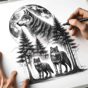 wolves tattoo design ideas crisp twilight eyes shows determination