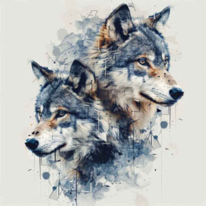 wolves tattoo design ideas Surrealism morphic twilight eyes shows strength