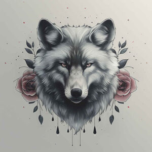 wolves tattoo design ideas Neotraditional dynamic color untamed force embodying determination