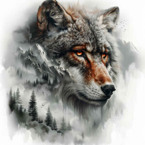 wolves tattoo design ideas Realism visual accuracy untamed force for abdomen