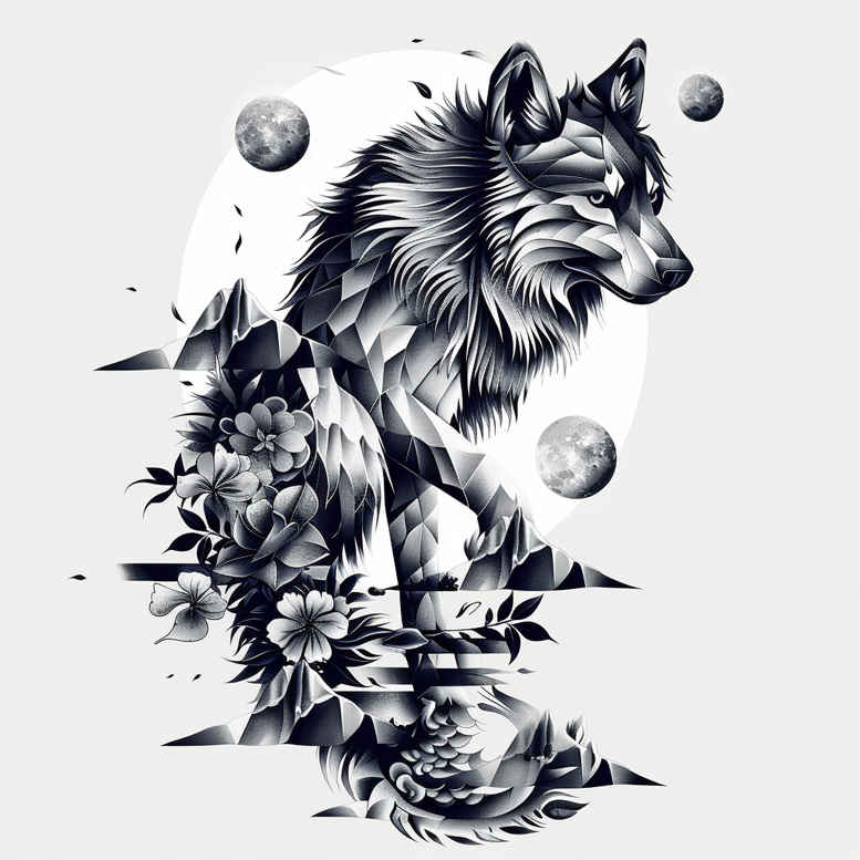 wolves tattoo design ideas refined color palette untamed tracker for wrist side