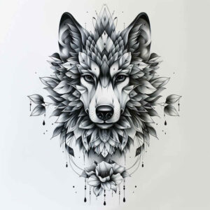 wolves tattoo design ideas Surrealism unreal untamed tracker shows resilience