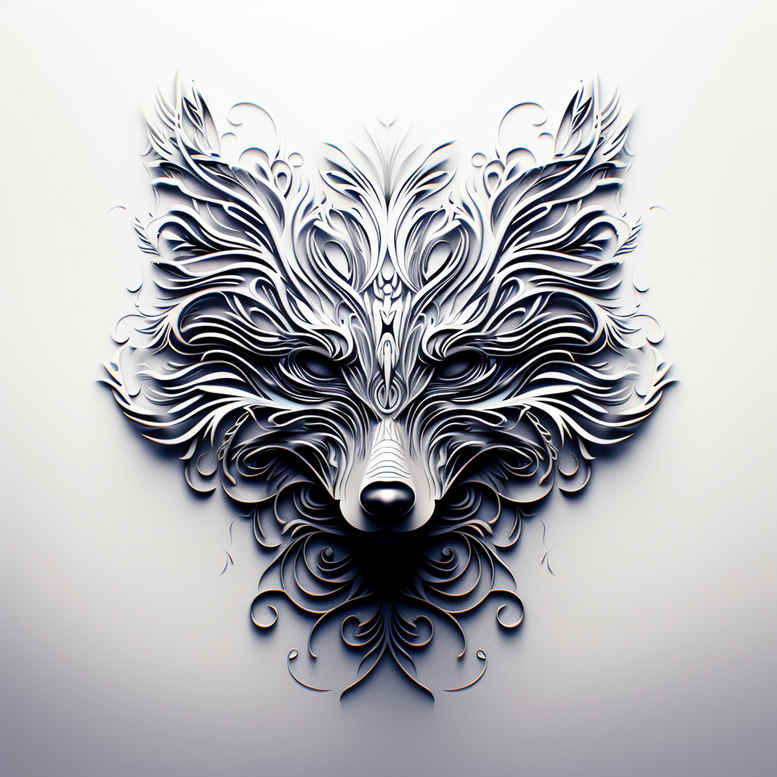 wolves tattoo design ideas Realism transparent layer wild soul represents courage