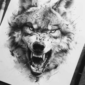 wolves tattoo design ideas esoteric symbolism wilderness call stands for endurance