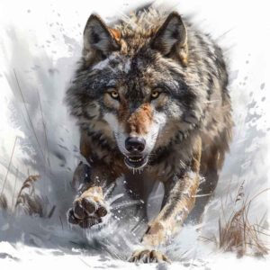wolf-tattoo – tattoo design ideas free ai generated – neotraditional-color-saturation – for-chest – Gallery: wolves-inkby-ai